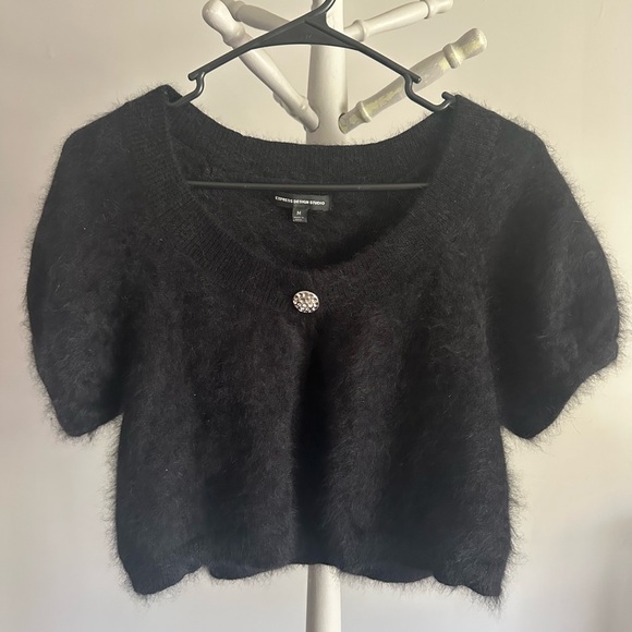 Angora Rabbit Hair Sweater - Picture 1 of 5